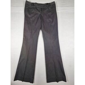 The Limited Drew Fit Bootcut Dress Pants Black White Micro Check Size 6R New‎